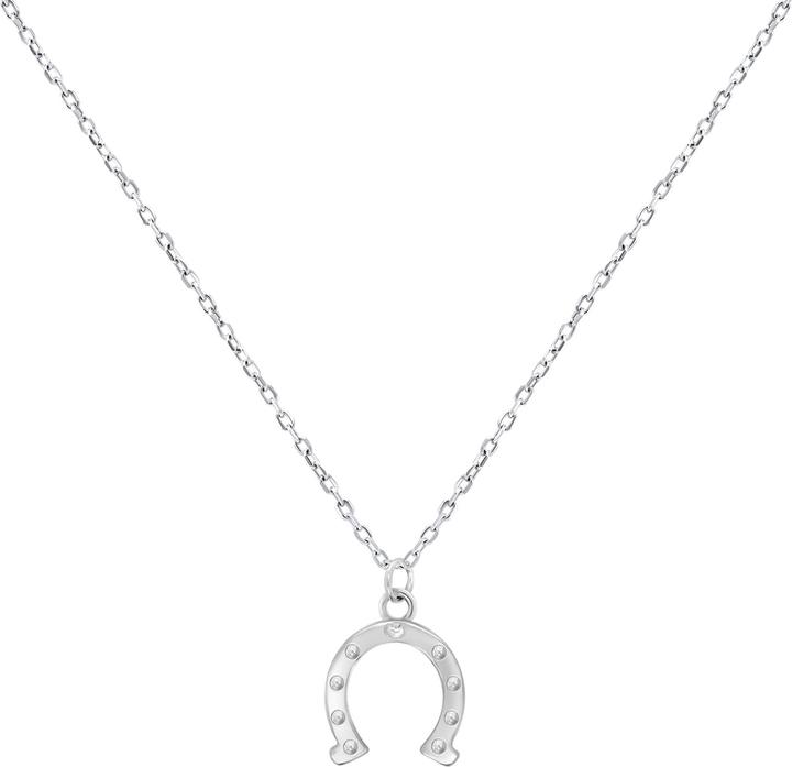 Produktbild Brilio Silver - Horseshoe Silver Luck Necklace NCL66W (Chain. Pendant) (Silber)