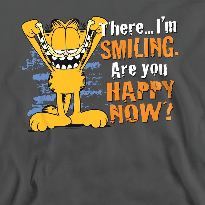 Actual product image Garfield Unisex Adult Smiling Sweatshirt (L)