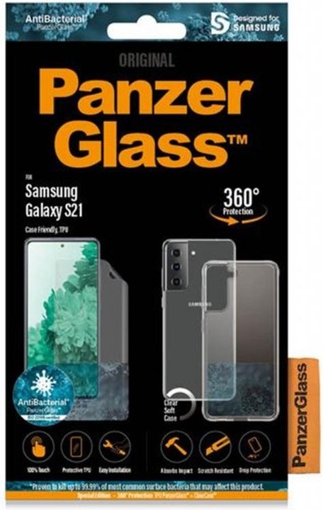 Produktbild PanzerGlass 360° Protection Case Friendly (1 Stück, Samsung Galaxy S21 5G)