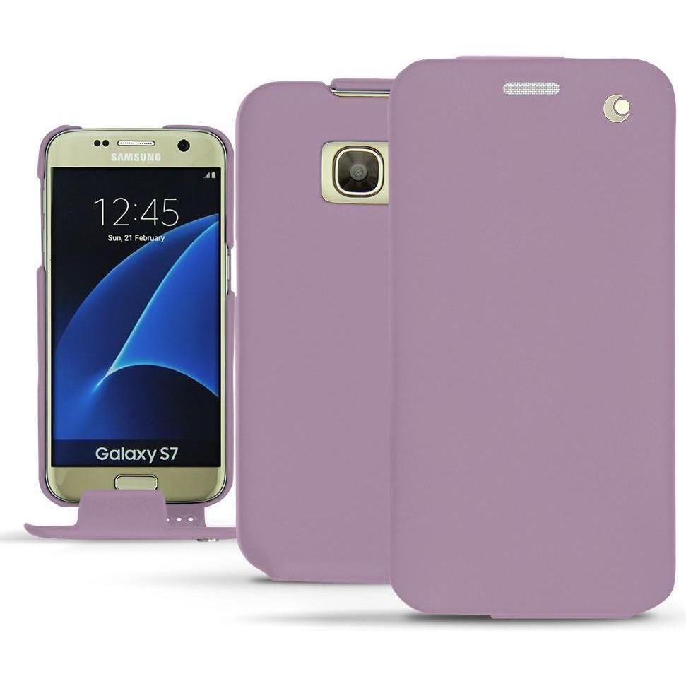 Thumbnail - Noreve Lederschutzhülle vertikal (Samsung Galaxy S7), Smartphone Hülle, Violett