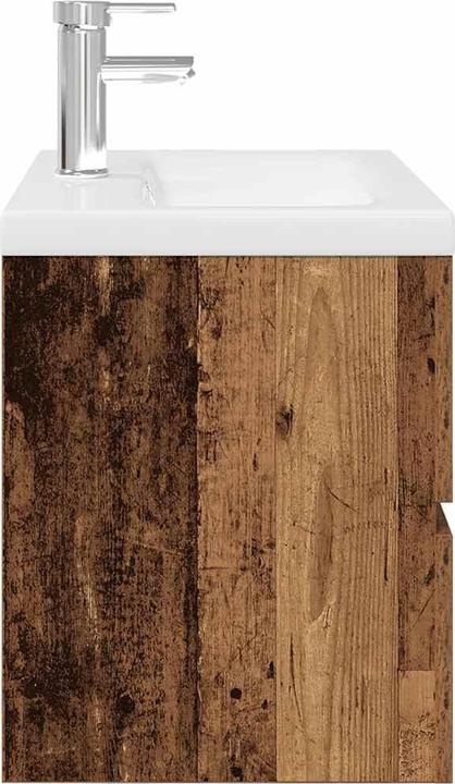 Produktbild vidaXL Waschbeckenunterschrank mit Einbaubecken und Wasserhahn Bad Waschtisch