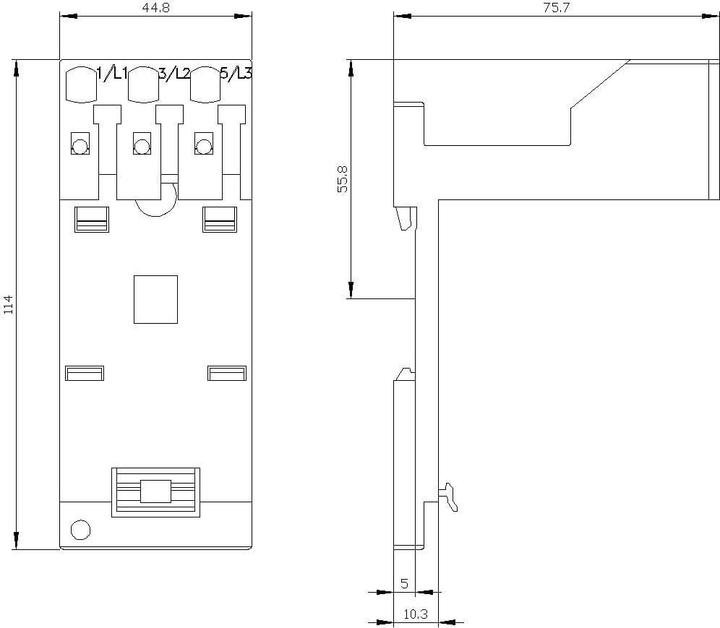 Actual product image Siemens Standalone mounting bracket s0