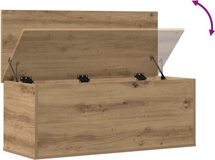 Actual product image vidaXL Handgemachte Eichen-Aufbewahrungstruhe (35 cm, 1x)