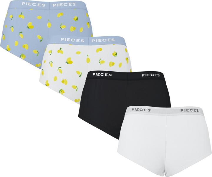 Image du produit Pieces PCLOGO 4er-Pack Boxershorts (XS, paquet de 4)