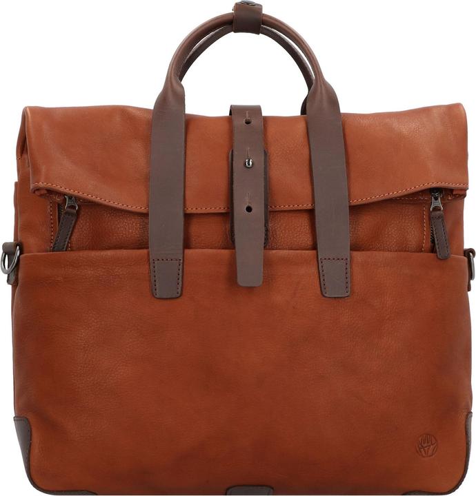 Actual product image Harolds Mount Ivy backpack leather 42 cm laptop compartment