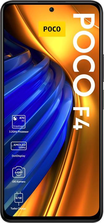 Image du produit Xiaomi Poco F4 (128 Go, Night Black, 6.67", Double SIM, 64 Mpx, 5G)