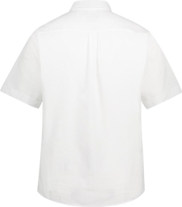 Immagine prodotto JP1880 Camicia di seersucker dalla vestibilità moderna con mezze maniche, colletto button-down e righe (4XL)