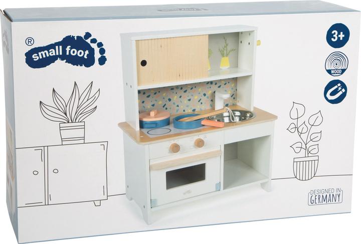 Actual product image small foot Terrazzo Play Kitchen compact