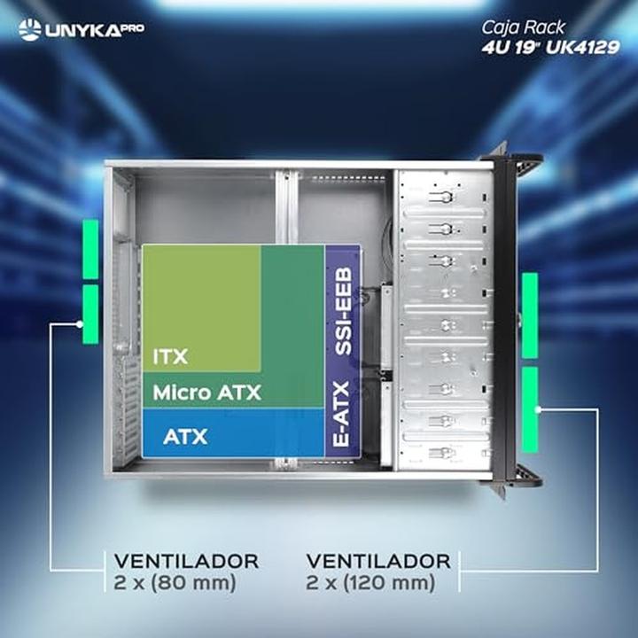 Actual product image Unykach 4U 19″ UK 4129