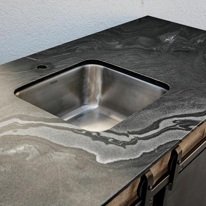 Actual product image Loberon Kitchen washbasin Oakland brown/black