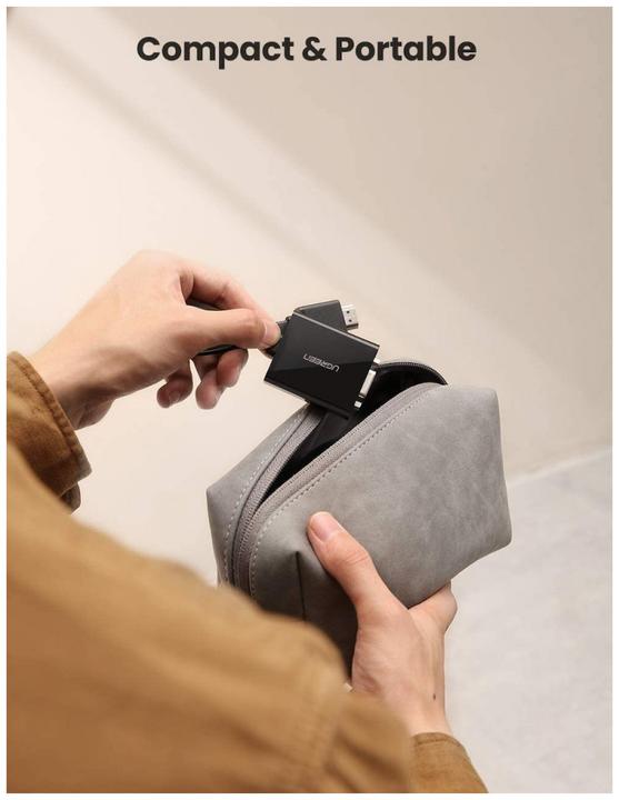 Image du produit Ugreen Adaptateur HDMI vers VGA Convertisseur avec support audio 1080P (HDMI, 16 cm)