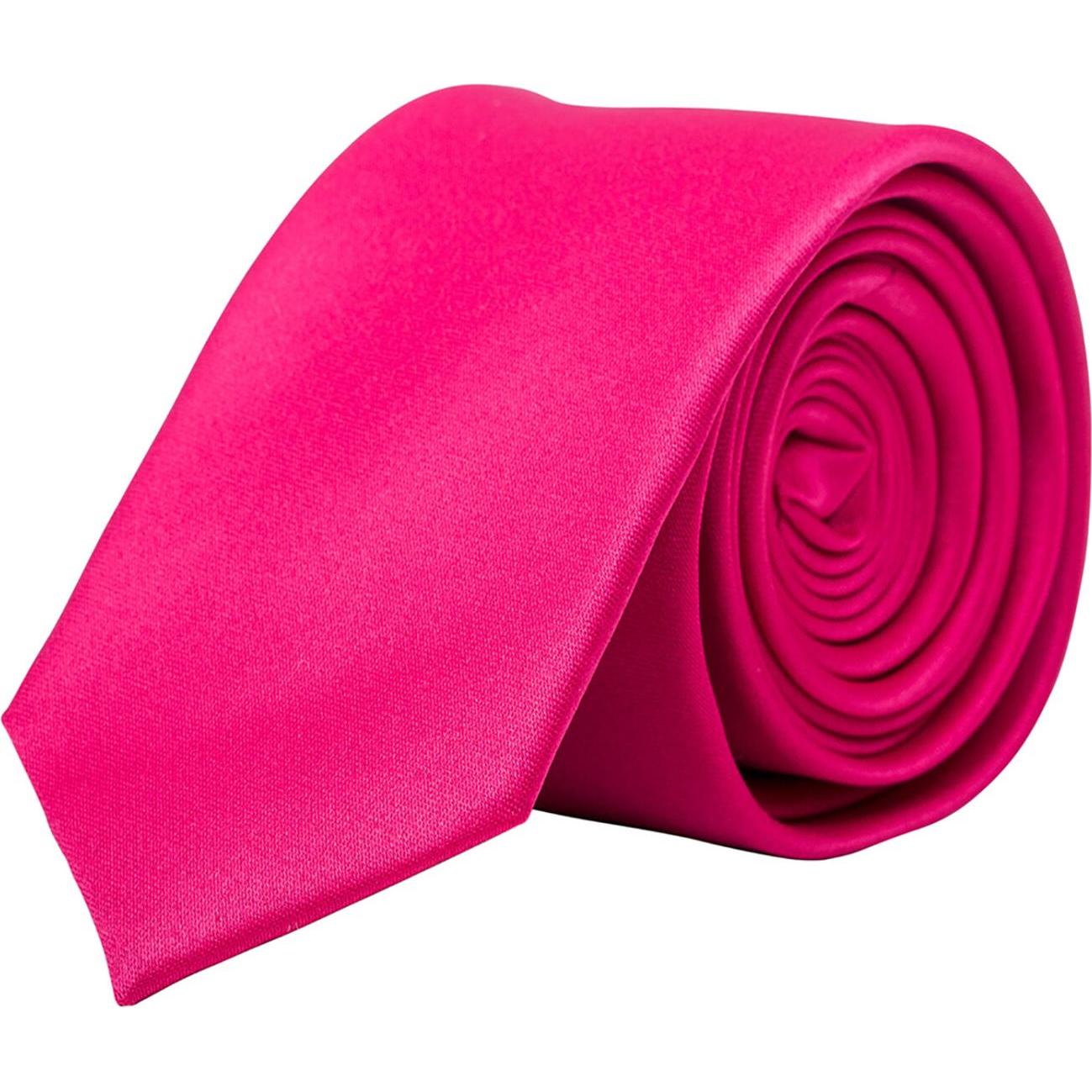 Korntex, Krawatte + Fliege, Krawatte - Schmal, Pink