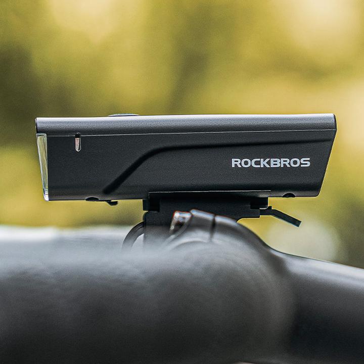 Actual product image Rockbros 24510003001 front bicycle light 260 lm + USB-C - USB-A cable - black (260 lm, 260 lm)