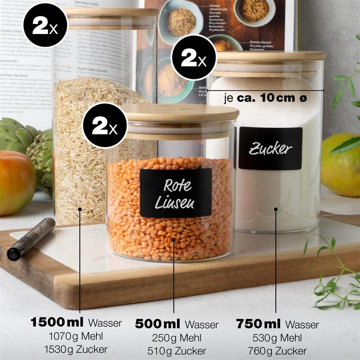 Actual product image Moritz & Moritz Vorratsgläser (1.50 l)