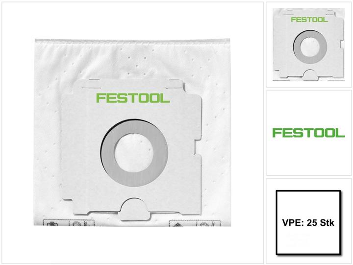 Produktbild Festool SC-FIS-CT 26/25 Filtersack CLEANTEC - 25 Stück ( 5x 496187 )