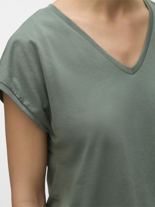 Actual product image Vero Moda Vmluna Ss V-Neck Tee Jrs Noos (XS)