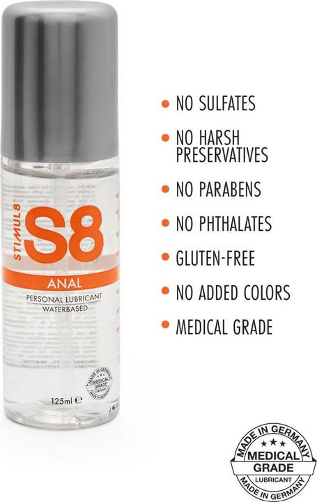 Produktbild Stimul8 S8 WB Anal Lube 125ml (125 ml)