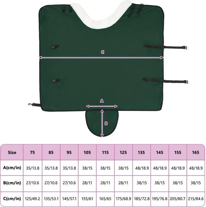 Immagine prodotto vidaXL Pferdedecke (115 cm)