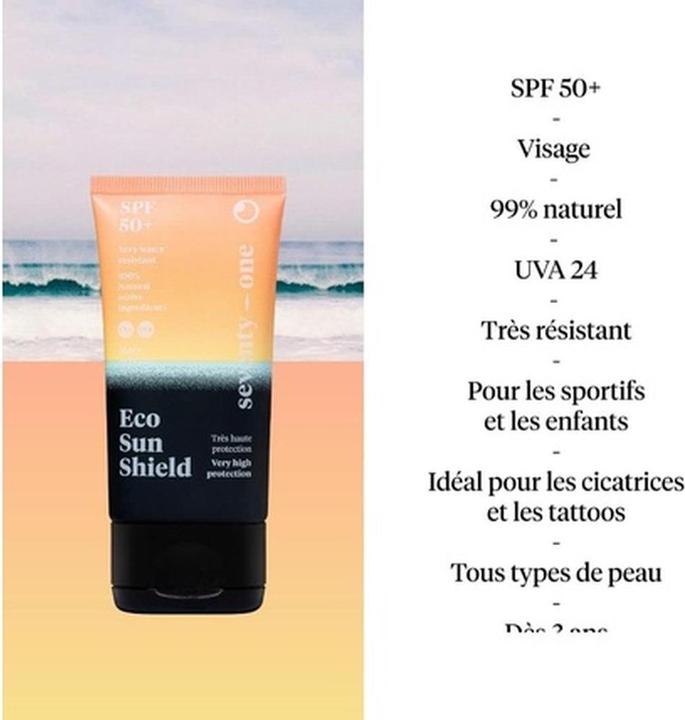 Produktbild SeventyOne Percent seventy one percent Eco Sun Shield Sport SPF50+ Tb 50 ml (Sonnencreme, SPF 50+, 50 ml)