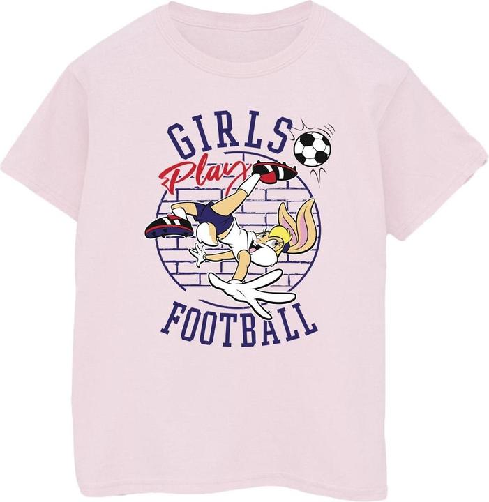 Immagine prodotto Looney Tunes Lola Bunny Girls Play Football Maglietta Ampia Donna (M)