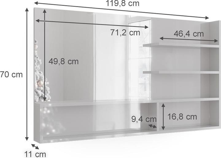 Produktbild Vicco Spiegelregal