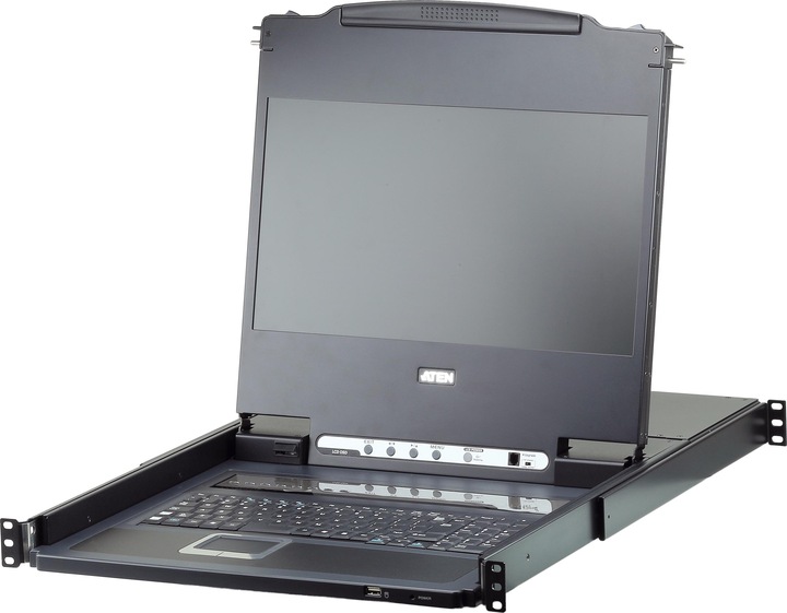 Actual product image Aten 8-Port 1 Inch LCD KVM Switch USB-DVI German CL6708MW D