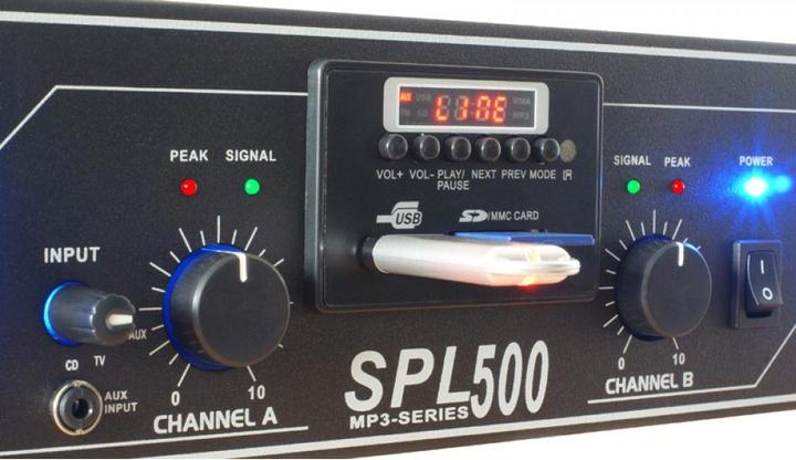 Immagine prodotto Skytec Amplificatore di potenza SPL 500MP3 (Fase finale)