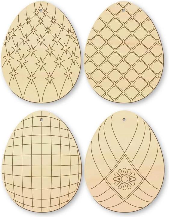 Produktbild Trenddeko Baumschmuck Ostereier 2 mit Aufhänger