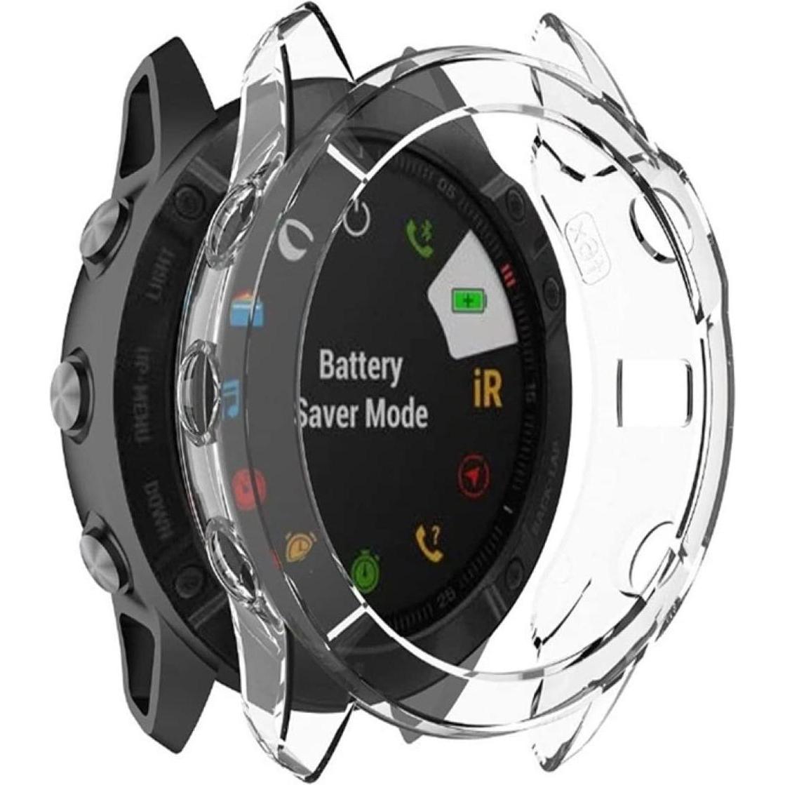 Strap-it Schutzhülle (TPU, fenix 6), Uhrenarmband, Transparent