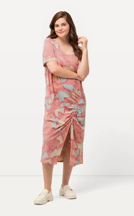 Produktbild Ulla Popken Maxikleid, Raffband, V-Ausschnitt, Halbarm (50, 52)