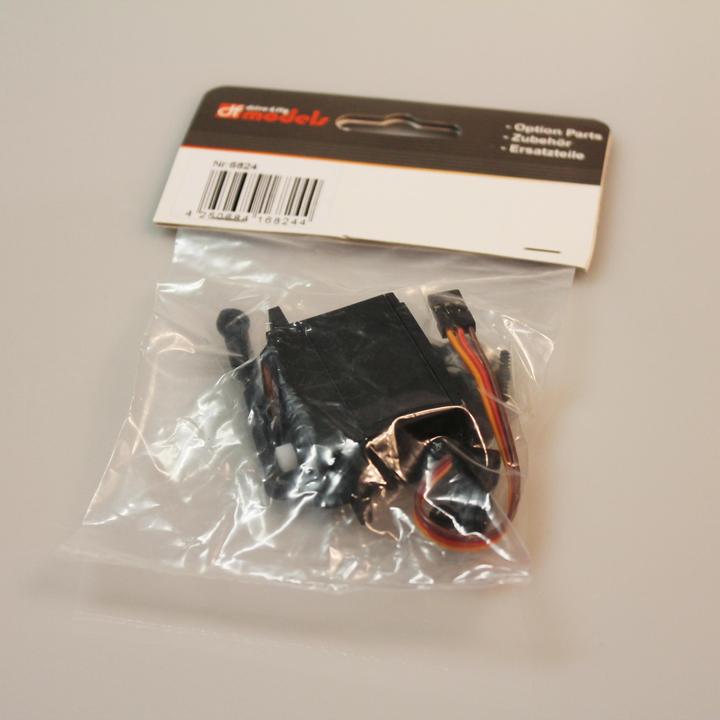 Actual product image DF-Models Servo unit with linkage f. Dune Fighter