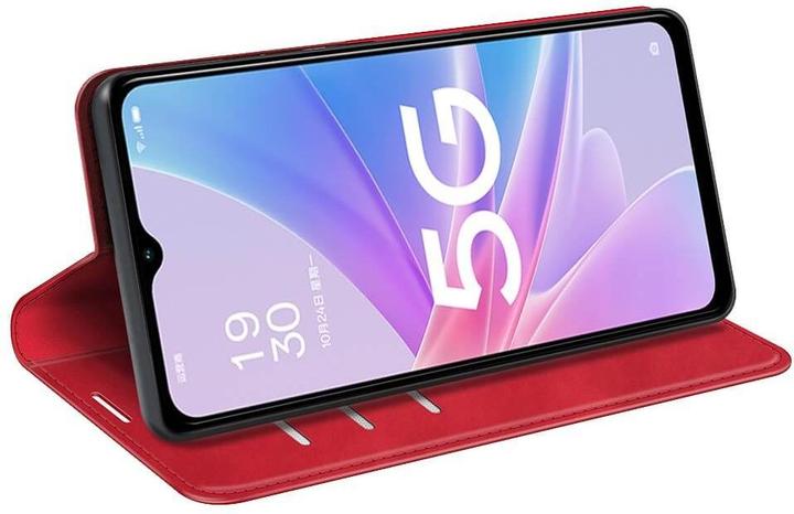 Actual product image Cover-Discount OPPO A58 5G / A78 5G - Stand Flip Case Cover red (Oppo A58, Oppo A78 5G)