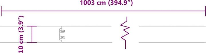 Actual product image vidaXL Rasenkante (103 cm)