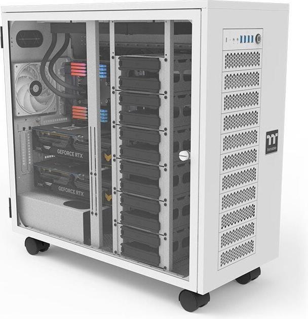 Actual product image Thermaltake Tt AX700 TG Snow White (SSI CEB, Mini-ITX, XL-ATX, ATX, mATX, SSI EEB)