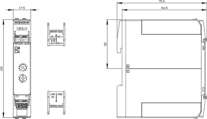 Produktbild Siemens Time Relay OFF-delay 1x CO, Screw