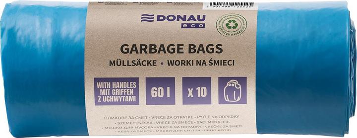 Produktbild Donau Mllscke ECO, mit Henkel Knotties, 60l, 10 Stck, blau (10 x, 60 l)