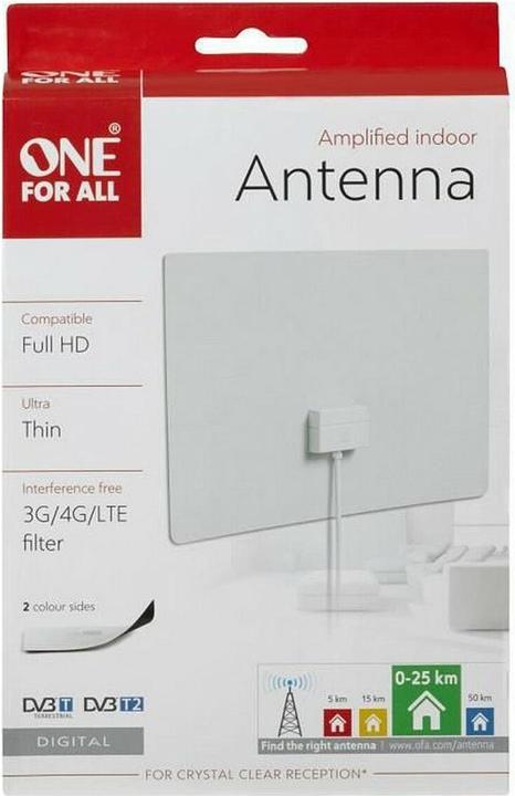 Productafbeelding One for All DVB-T ultradunne antenne (Platte antenne, DVB-T / -T2)