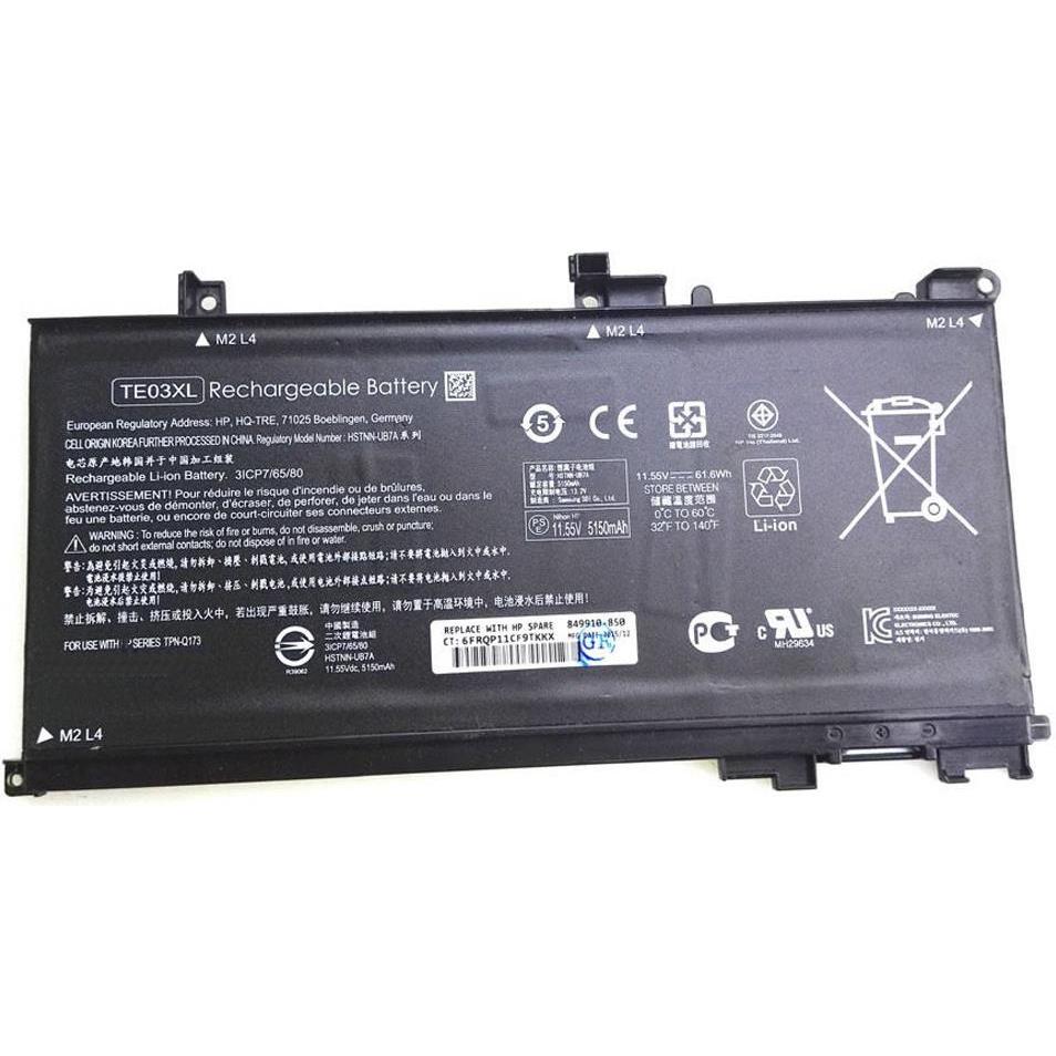Thumbnail - HP 849570-541 (3 Zellen, 5370 mAh), Notebook Akku, Schwarz
