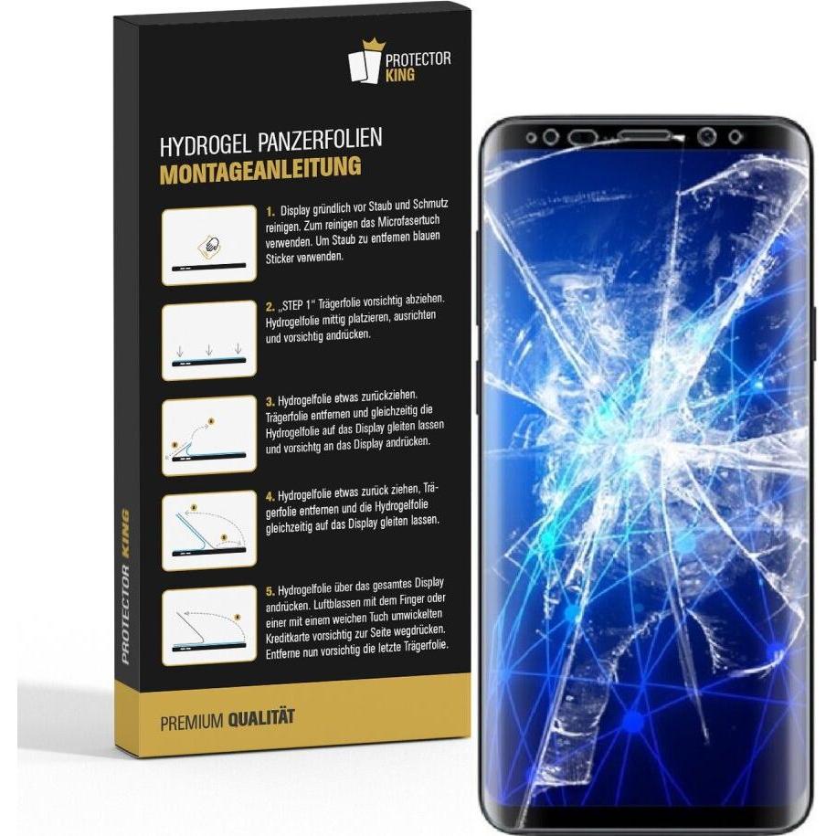 Thumbnail - Protectorking 2x Echtes Tempered 9H Panzerhartglas Blickschutz (2 Stück, Samsung Galaxy S9+), Smartphone Schutzfolie