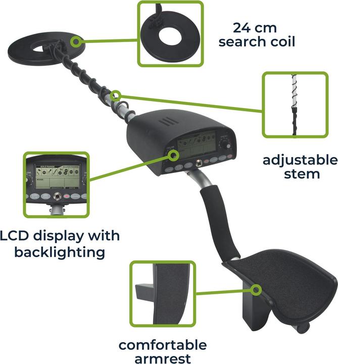 Immagine prodotto Velleman Metal detector - Premium - profondità di ricerca 25 cm
