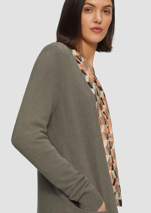 Produktbild s.Oliver Strickjacke Strickjacke mit Rippbündchen (34)