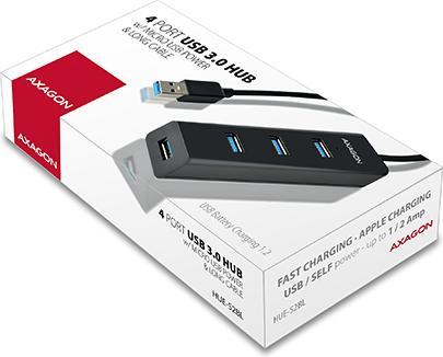 Produktbild Axagon HUE-S2BL (USB-C, 4 Ports)