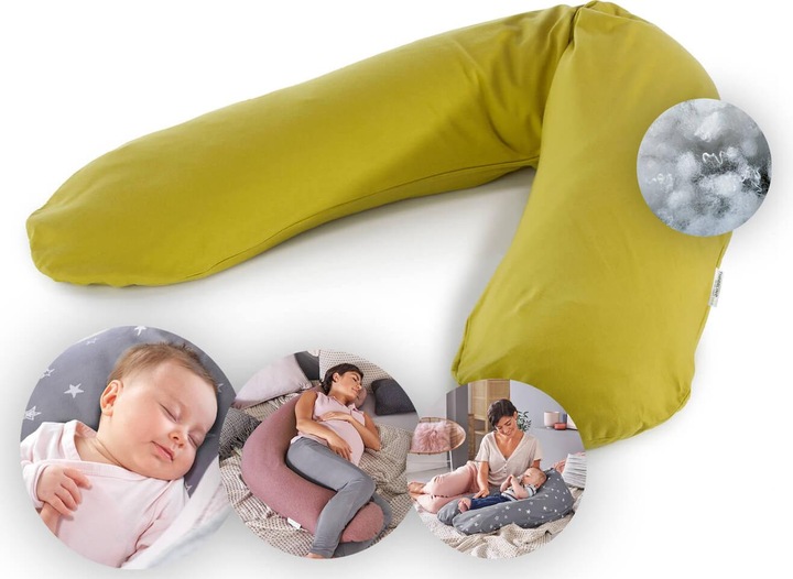 Produktbild Theraline Stillkissen "Das Original" mit Polyester Hohlfaser Füllung inkl. Bezug 190 cm (190 cm)