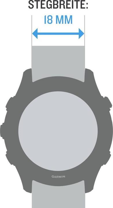 Immagine prodotto Garmin Banda a sgancio rapido (18 mm, Silicone)