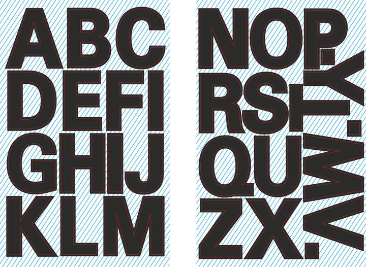 Image du produit Z-Design Buchstab labels Universal Bold