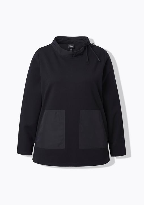 Produktbild Ulla Popken Sweatshirt, Taschen, Stehkragen, Langarm (60)