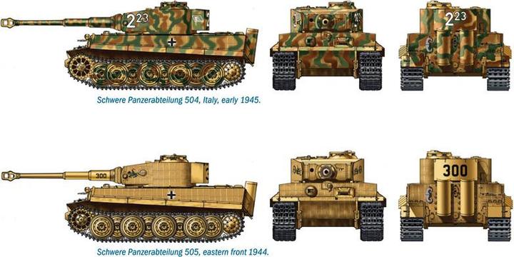 Actual product image Italeri Pz.Kpfw.VI Tiger Ausf.E (2pcs.