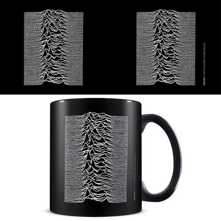 Actual product image Joydivision Coffee Mug Unknown Pleasures Wave Shape (325 ml, 1x)