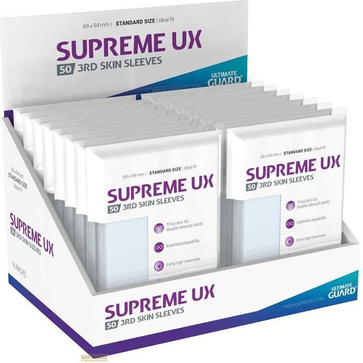 Actual product image Ultimate Guard UGD011116 - Supreme UX - 50x 3rd Skin Kartenhüllen in Standrardgrösse, Transparent
