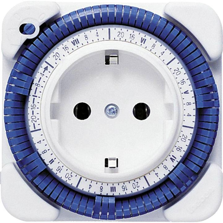 Theben Horloge analogique Timer 27 7T sans réserve de marche Horloge enfichable